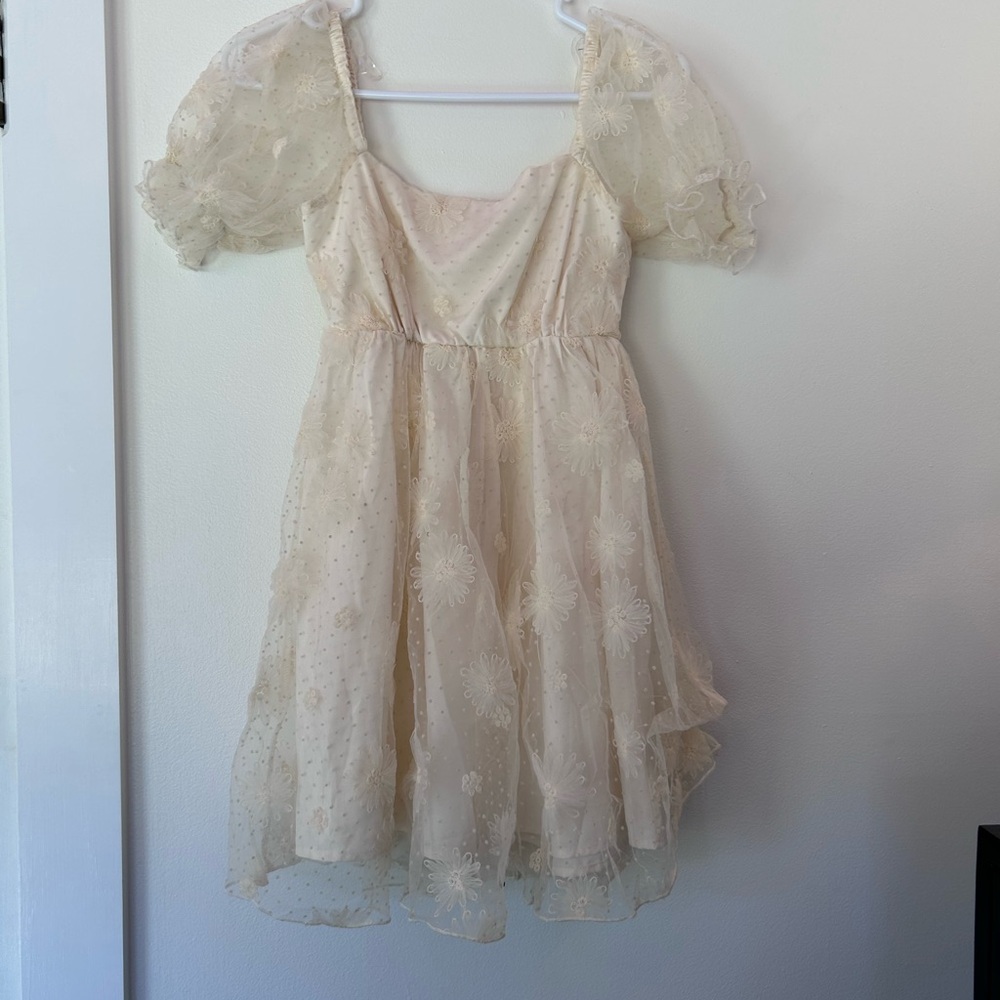 Elegant Cream Kids Dress